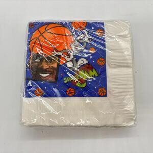 NEW Vintage Space Jam Party Napkins 16 ct Packet Sealed